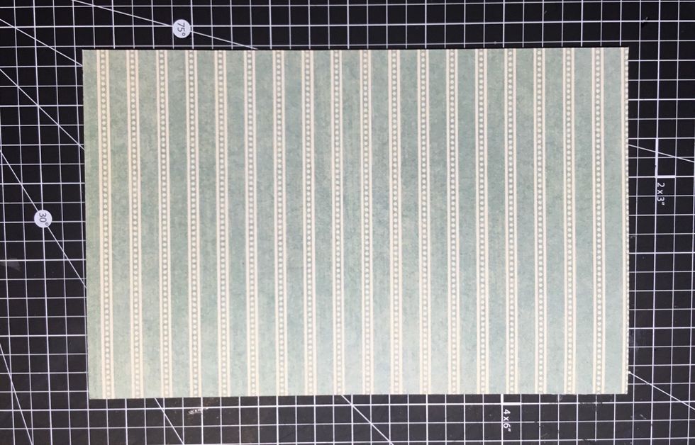 Cover card front with Ladies Diary patterned papers.