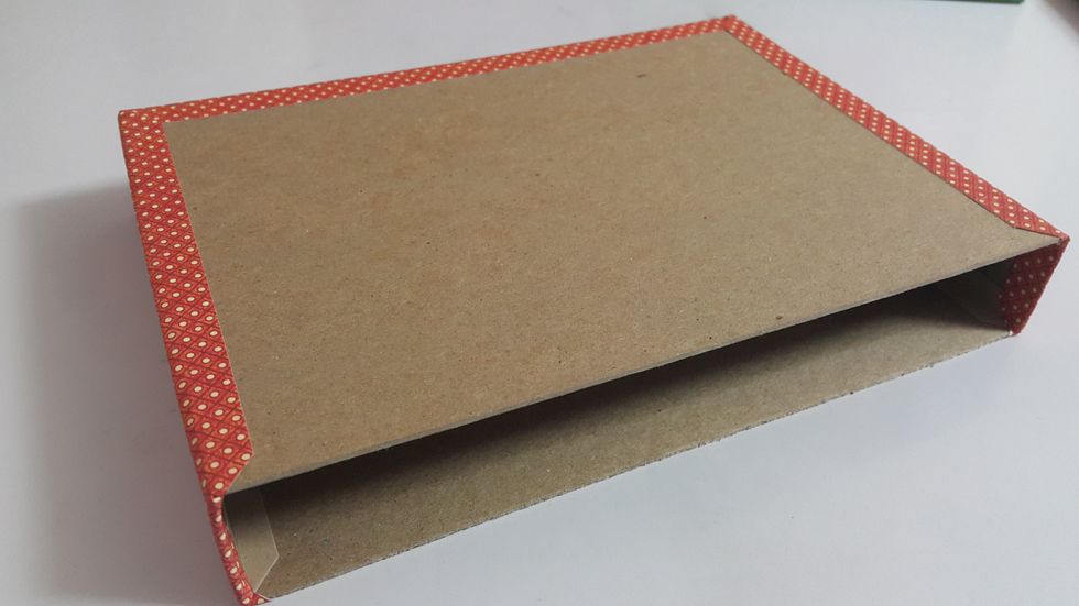 Cover he two sides with paper 6-1/2"x2-1/4"