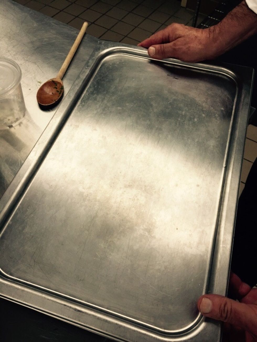 Cover hotel pan with a lid.