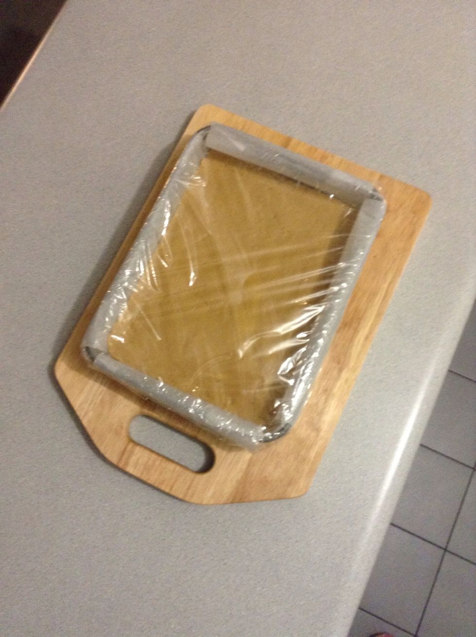 Cover in plastic wrap and refrigerate until firm - overnight is best.