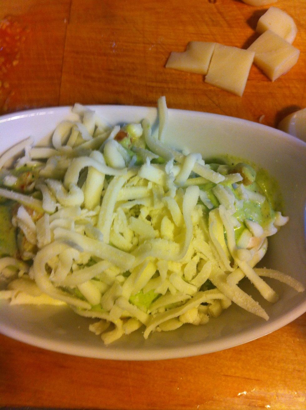 Cover it up with mozzarella cheese