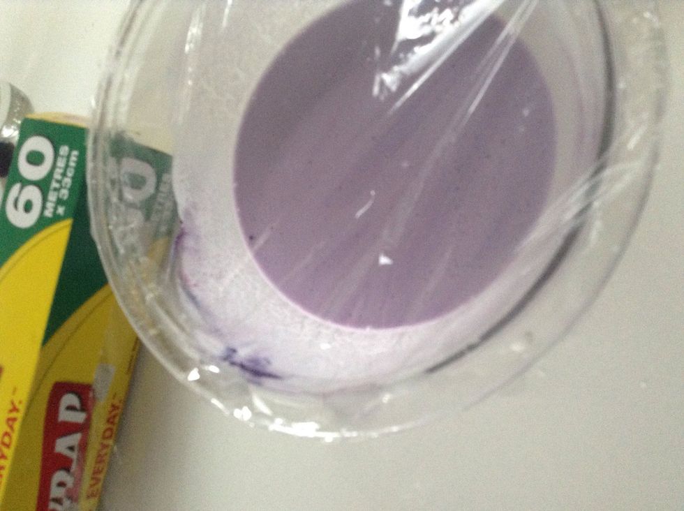 Cover loosely in cling wrap