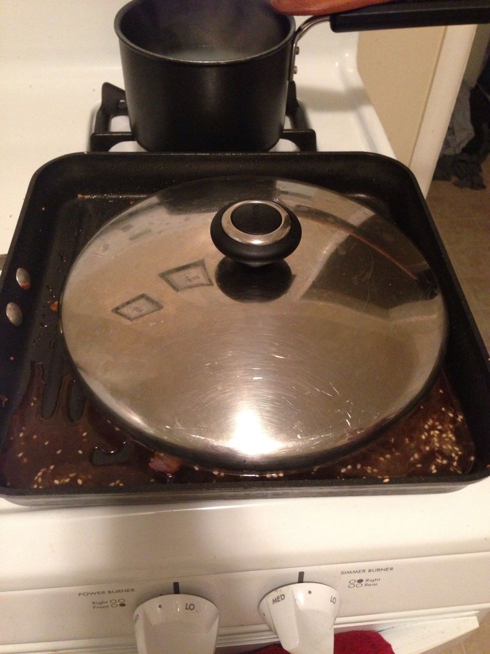 Cover on low for 5 minutes.