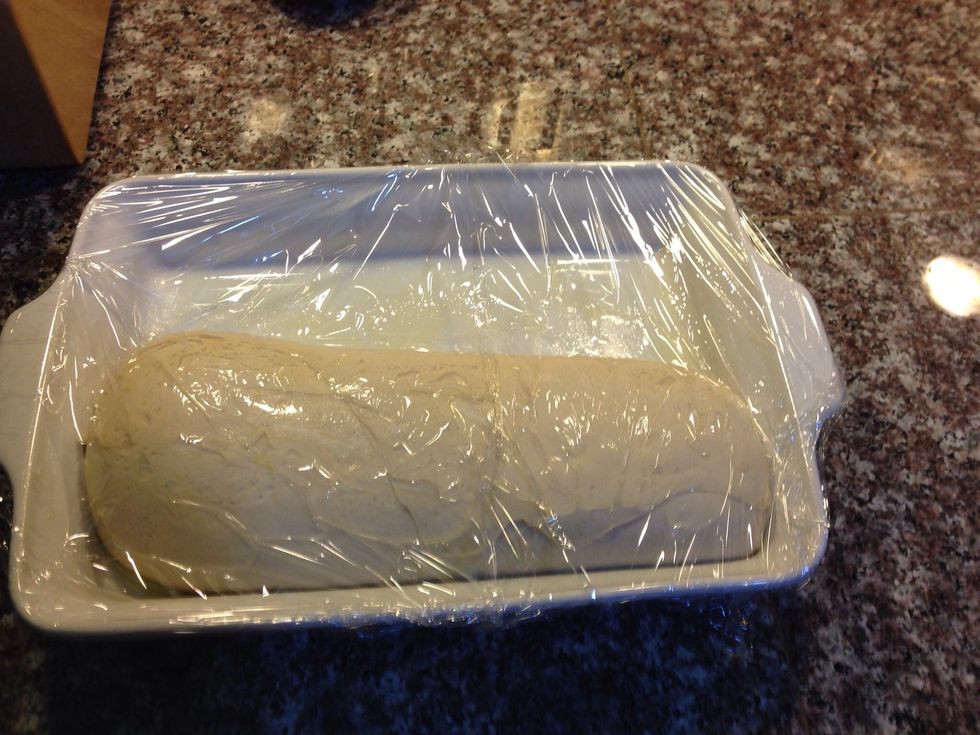 Cover one loaf and defrost in the refrigerator overnite