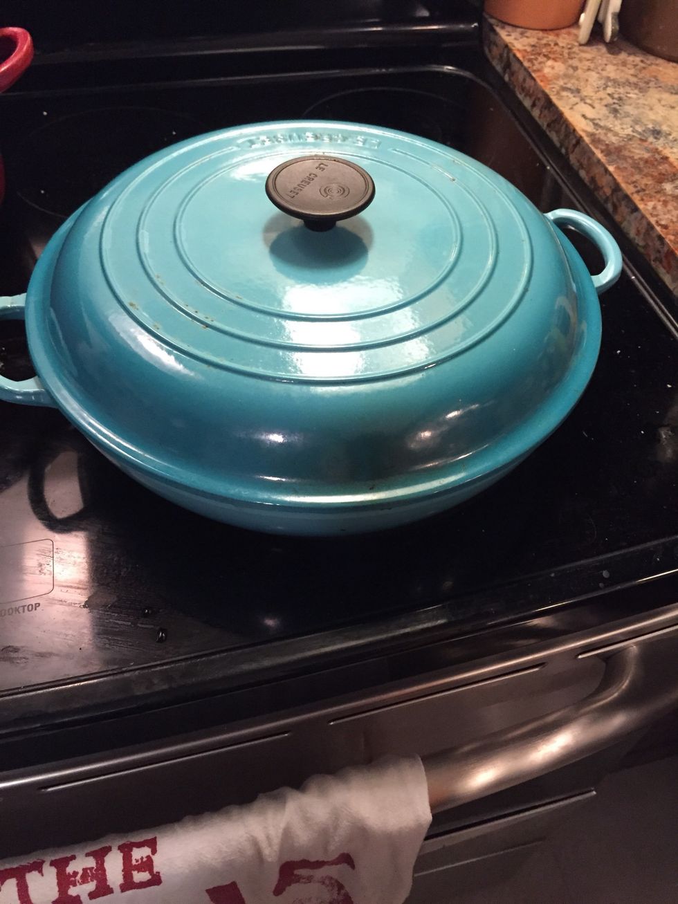 Cover pot and let boil for about a minute.