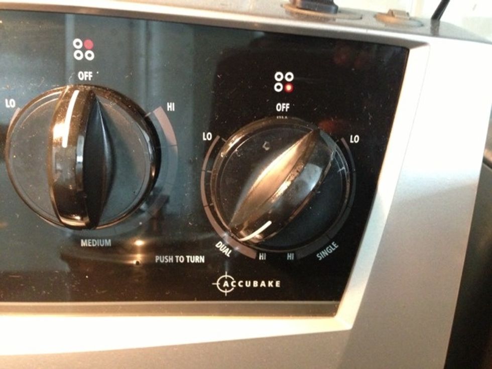 Cover pressure cooker and keep on high. Let it sit for three whistles and then move the pressure cooker off the flame. Make sure to release all of the steam before opening.