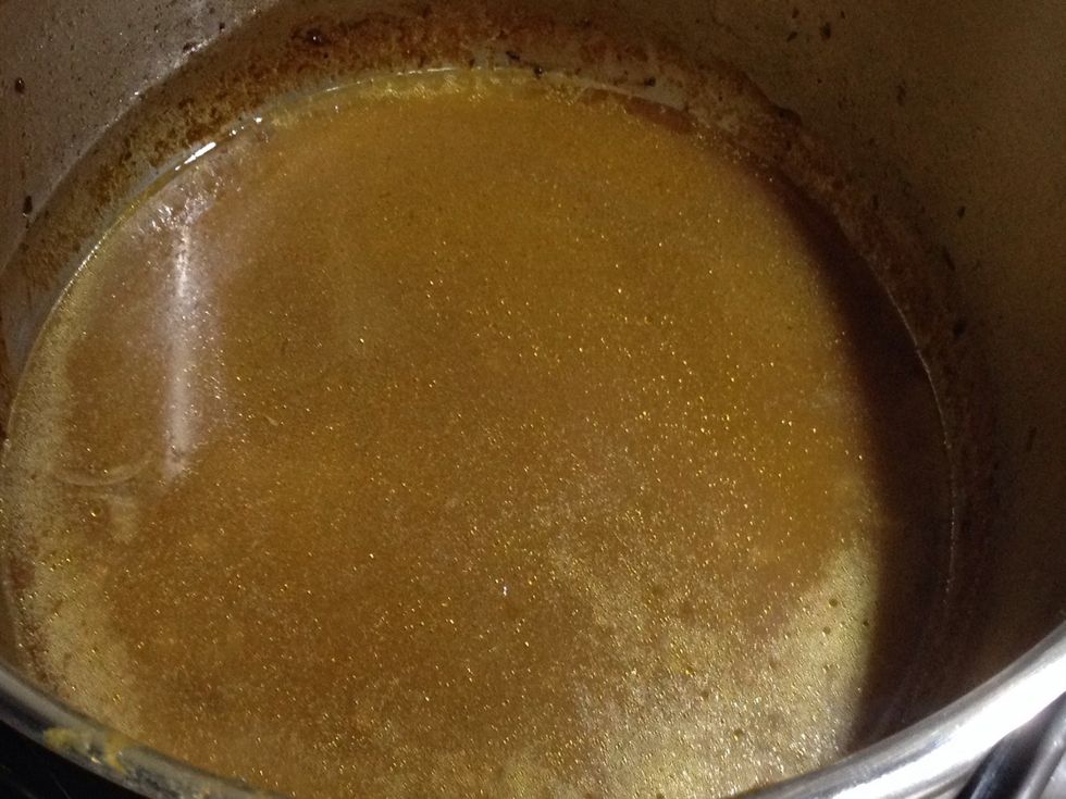 Cover sauce and keep warm near the stove. If it's too thin, heat until reduced (but be mindful of the saltiness, since the more sauce is reduced the saltier it will taste).