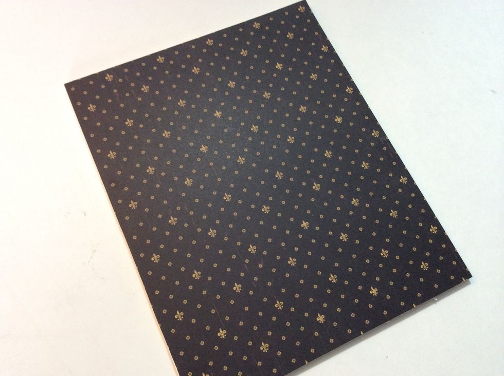 Cover the 3rd pane with paper. **(note- you will need to cut this pane 1/4" smaller to accommodate the wire).