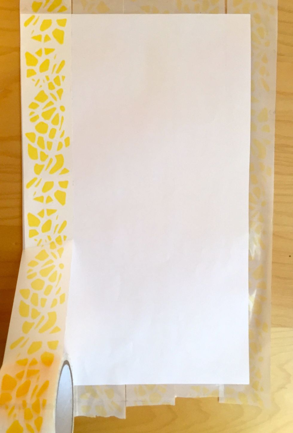 Cover the back of the paper too.