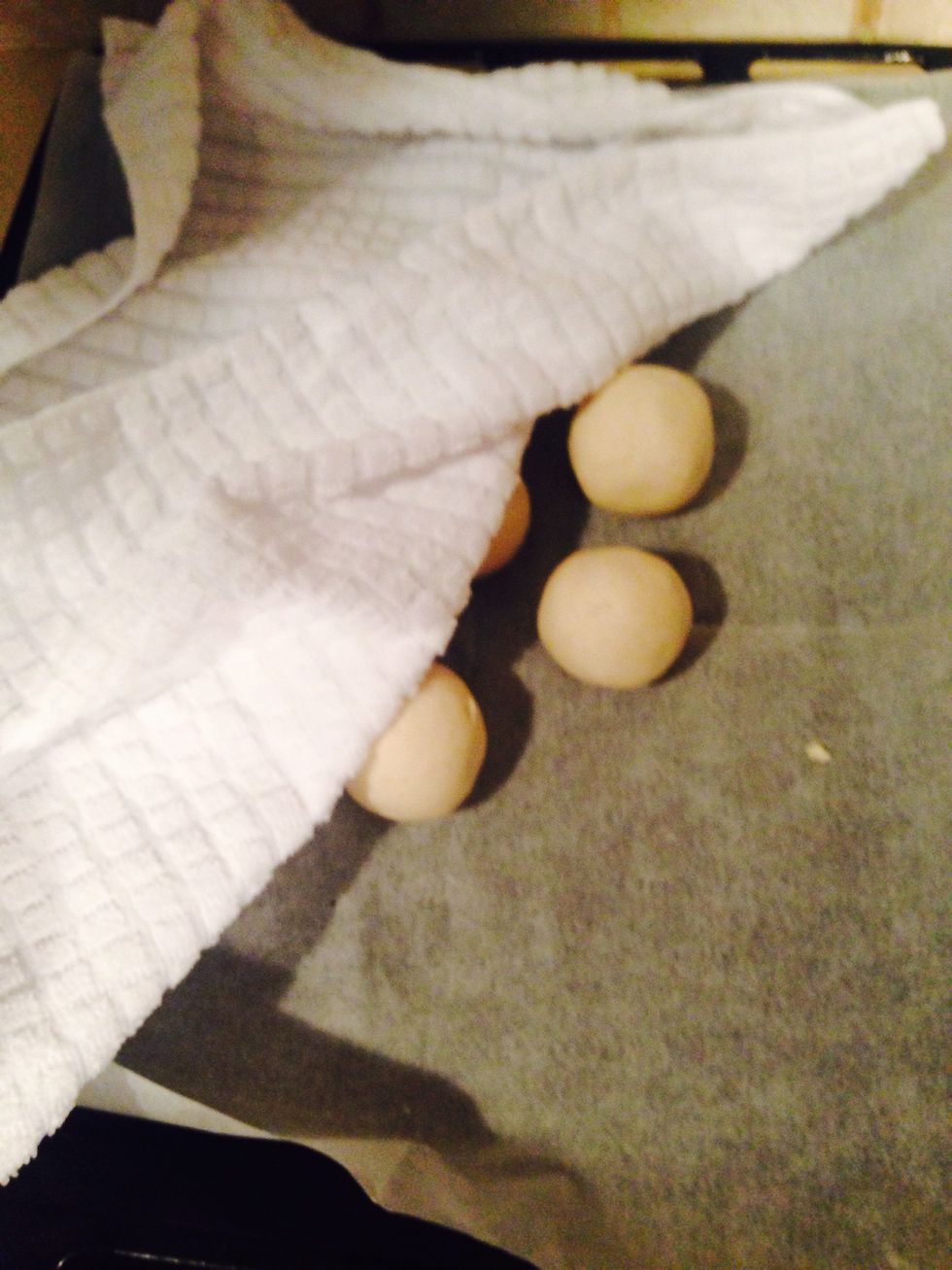 Cover the balls with a moist towl
