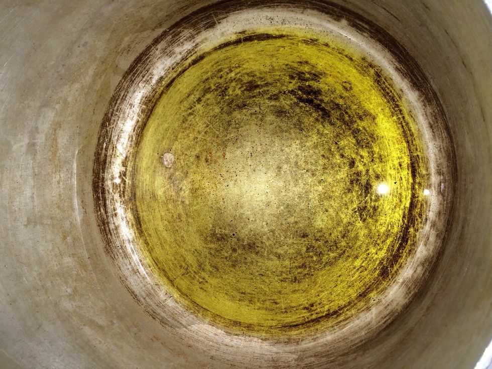 Cover the bottom of you pan with olive oil