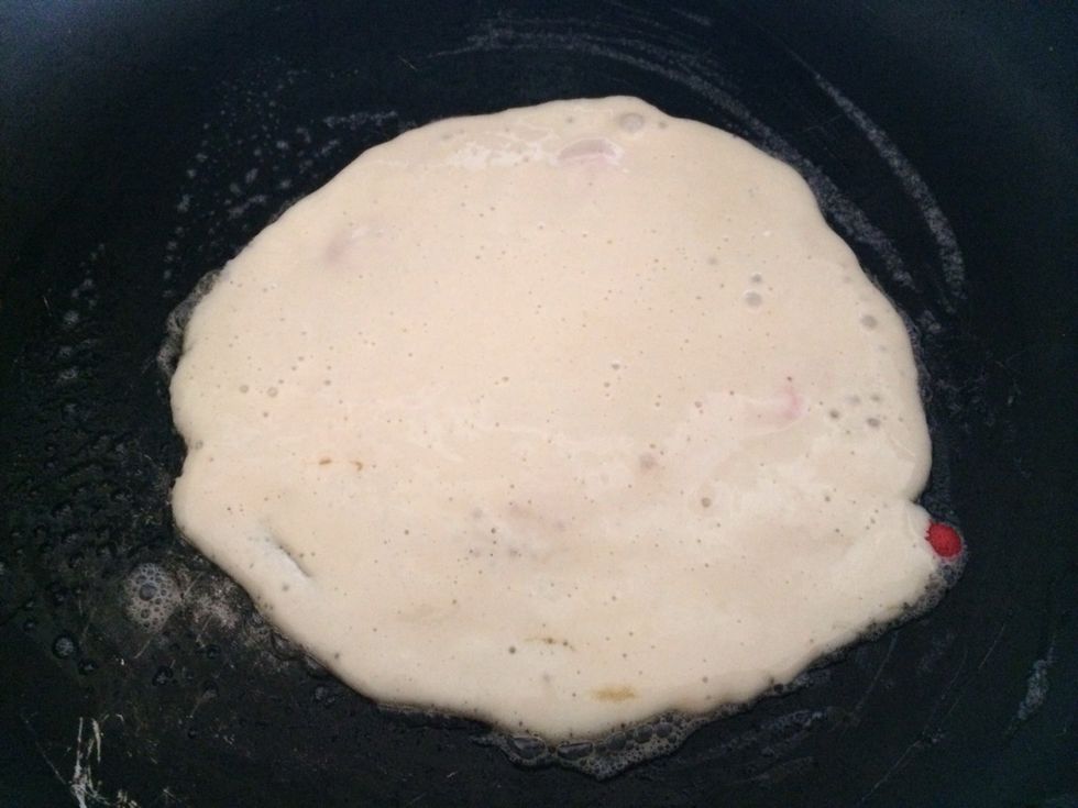 Cover the figure you made with the regular pancake batter