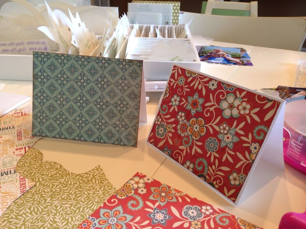 Cover the front of your cards.