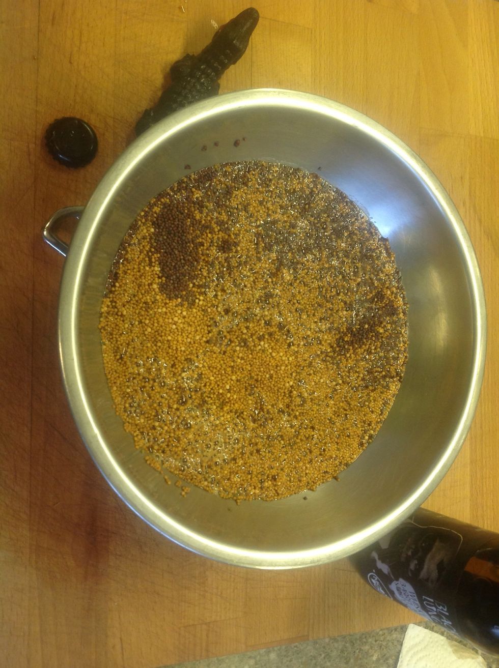 Cover the mustard seeds