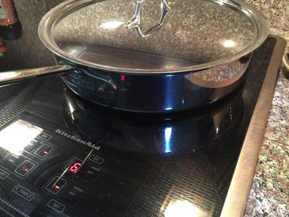 Cover the pan until tomatoes just begin to soften. You don't want them to get "mushy" but a lot depends on how ripe they are when you start!