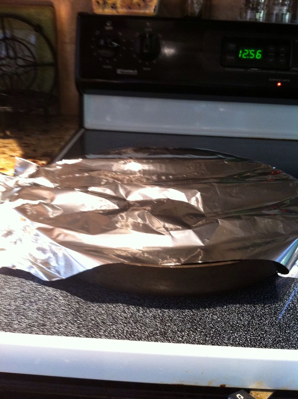 Cover the pan with a lid or foil. Cook for another 3 - 5 minutes until clams open up.