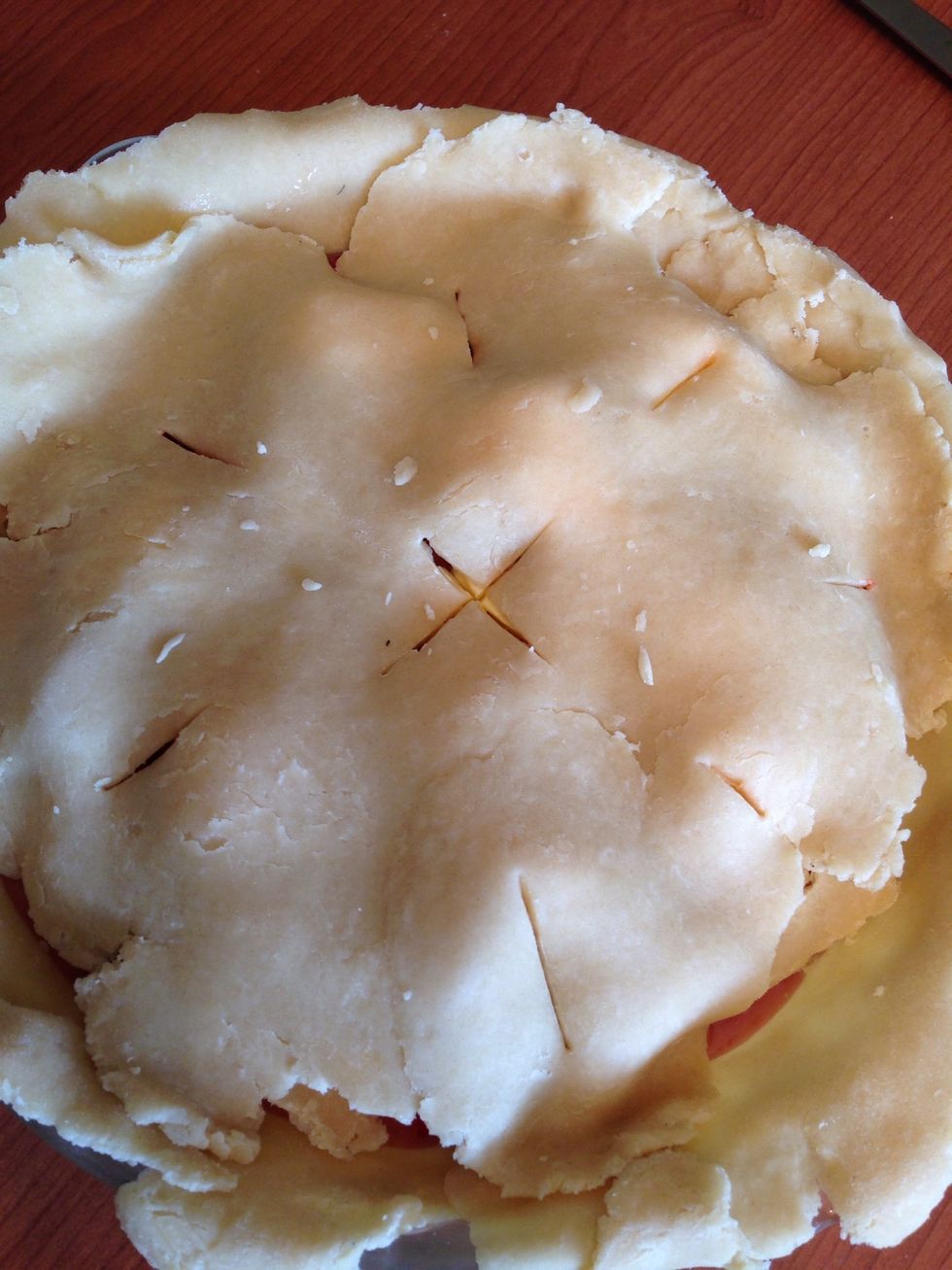 Cover the pie.
