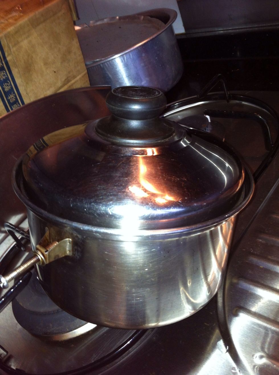 Cover the pot, and leave for 10 mins. (timing is very important!)