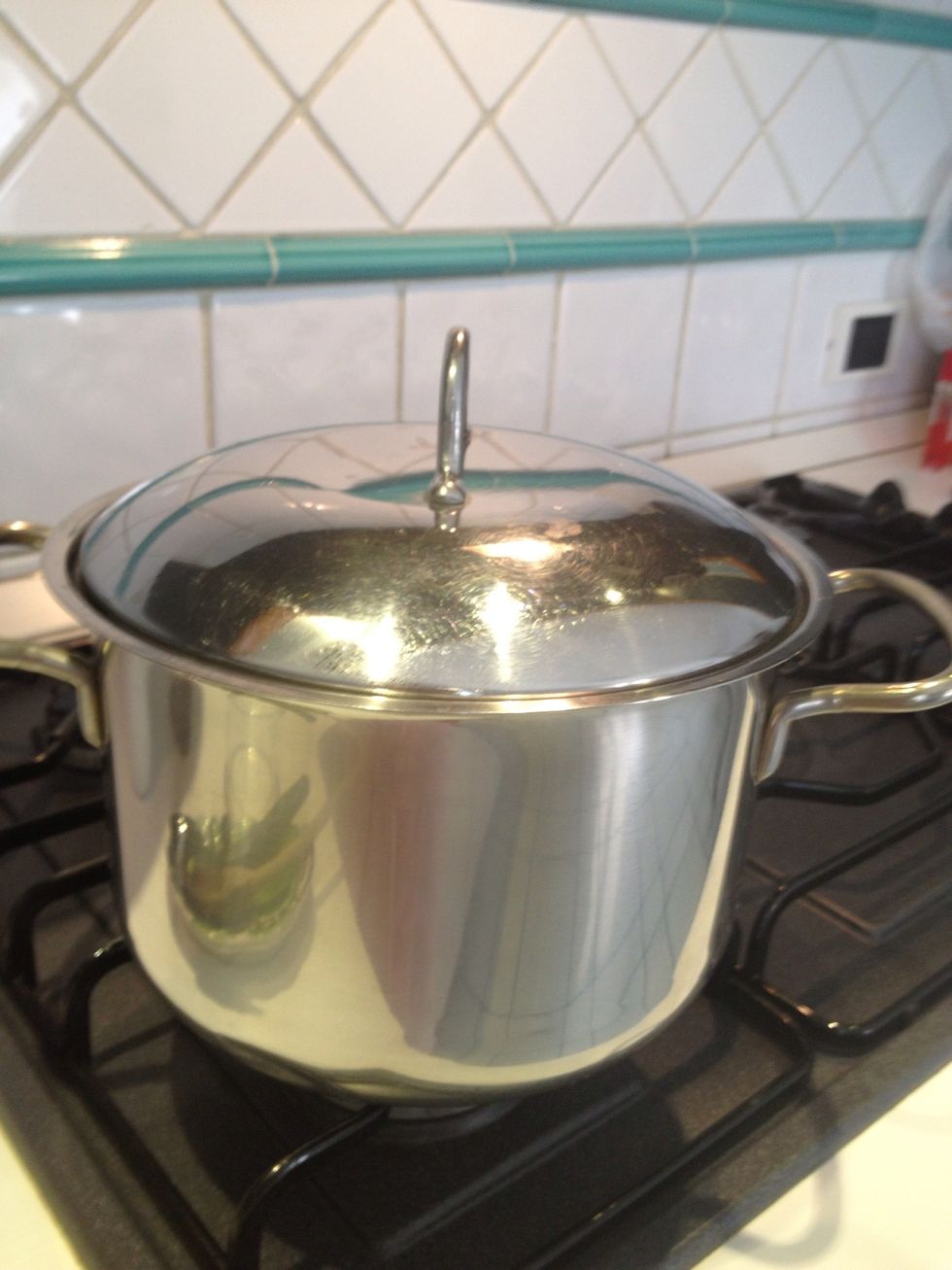 Cover the pot and let the zucchini cook over low heat