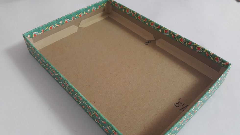 Cover the sides with paper 2pcs 2"x5-1/2"