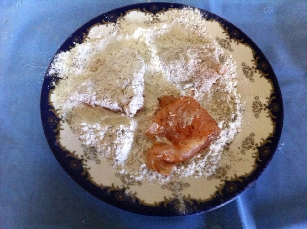 Cover them with the mixture from both sides then fry it