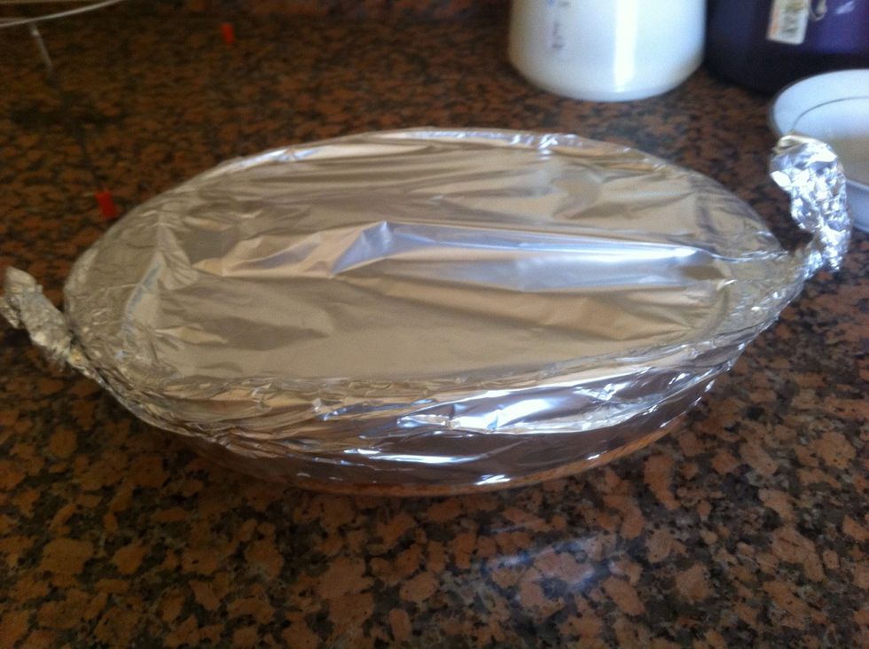 Cover with aluminium foil