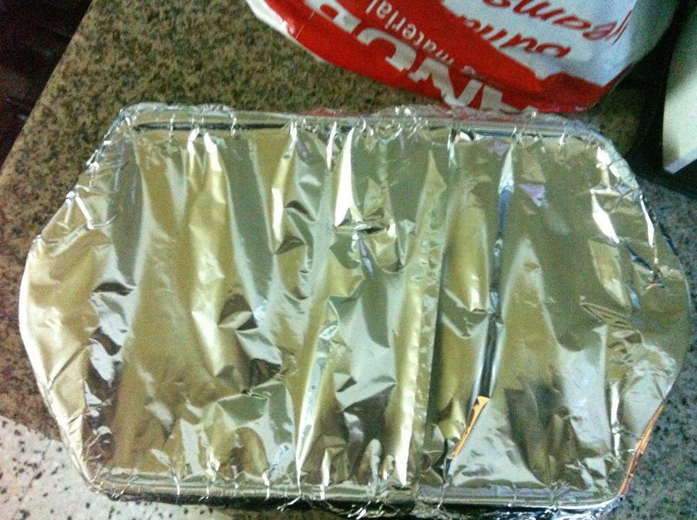 Cover with aluminum foil