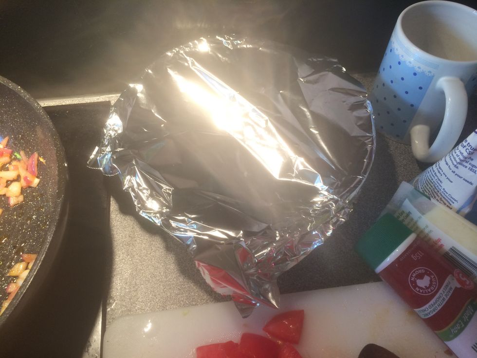 Cover with foil and put aside.