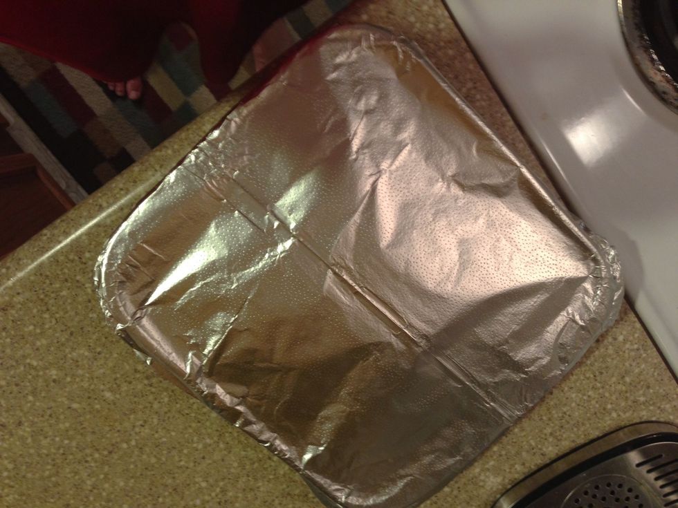 Cover with foil