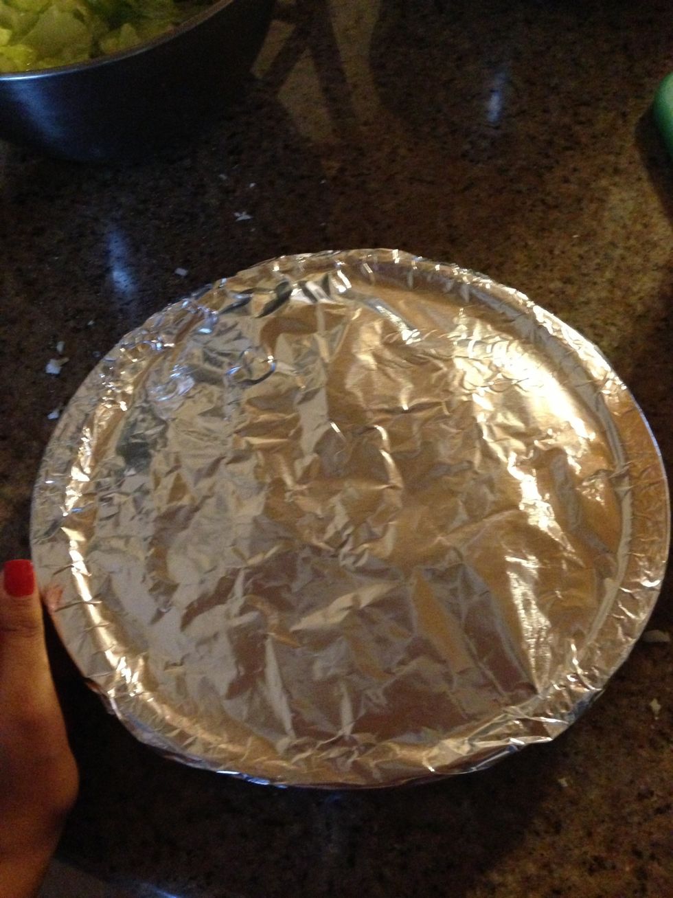 Cover with foil