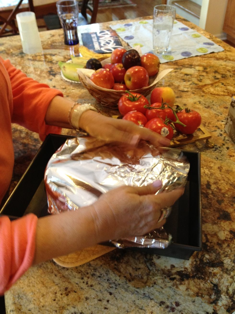 Cover with foil