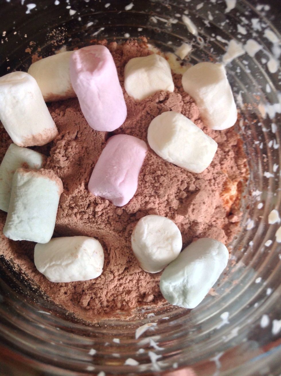 Cover with marshmallows.