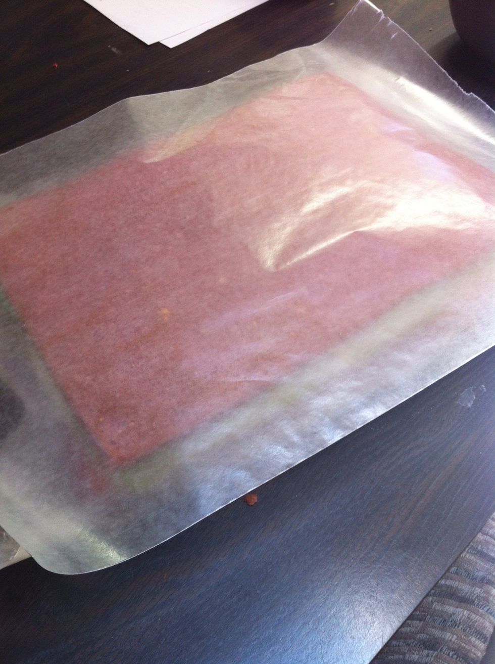 Cover with parchment paper.