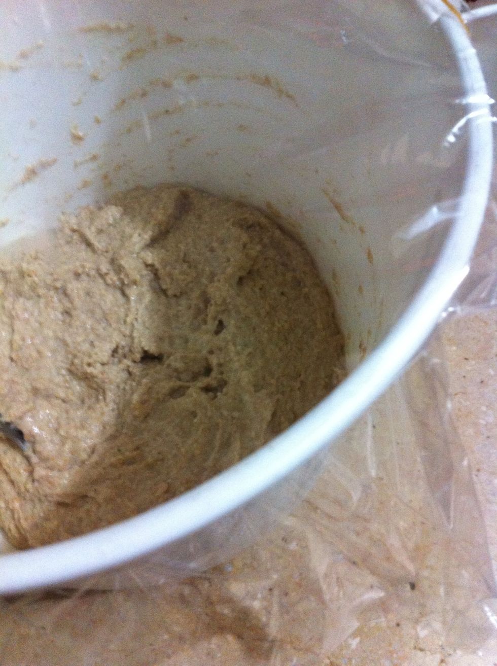 Cover with plastic film and keep for 2 hours