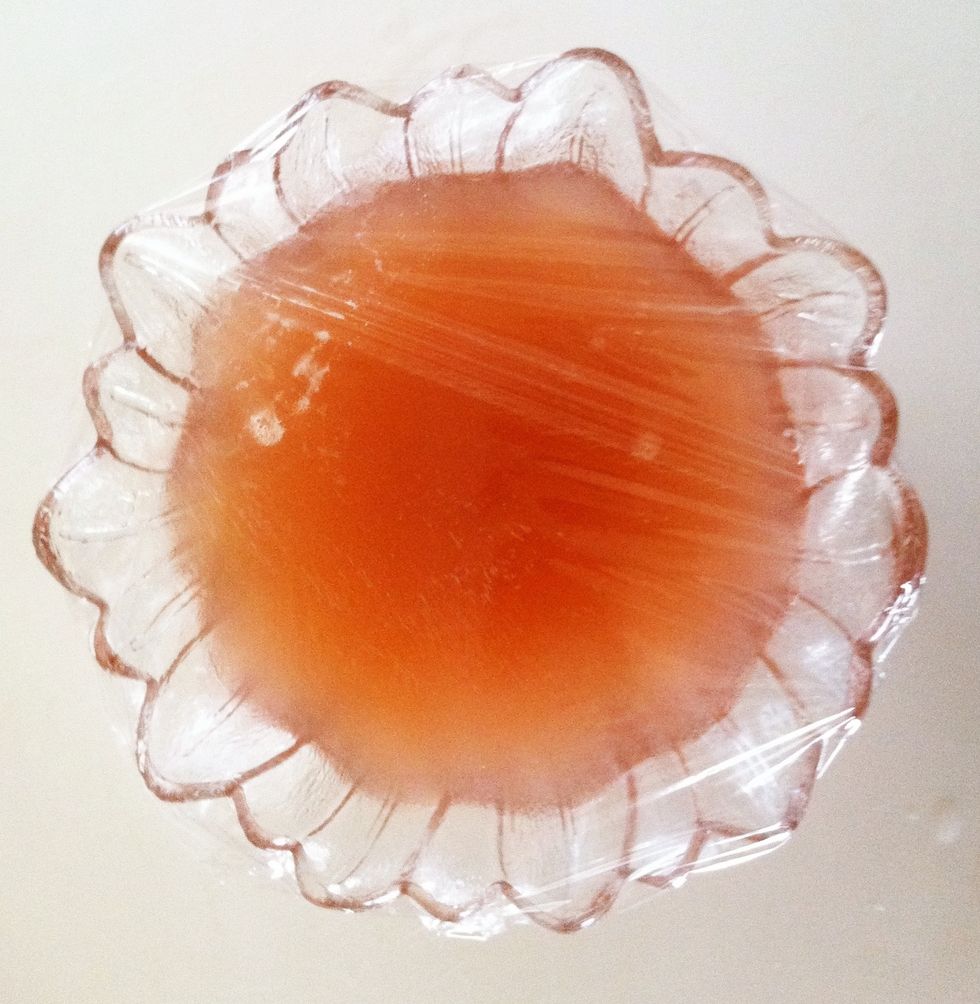 Cover with plastic wrap and freeze for 30 minutes.