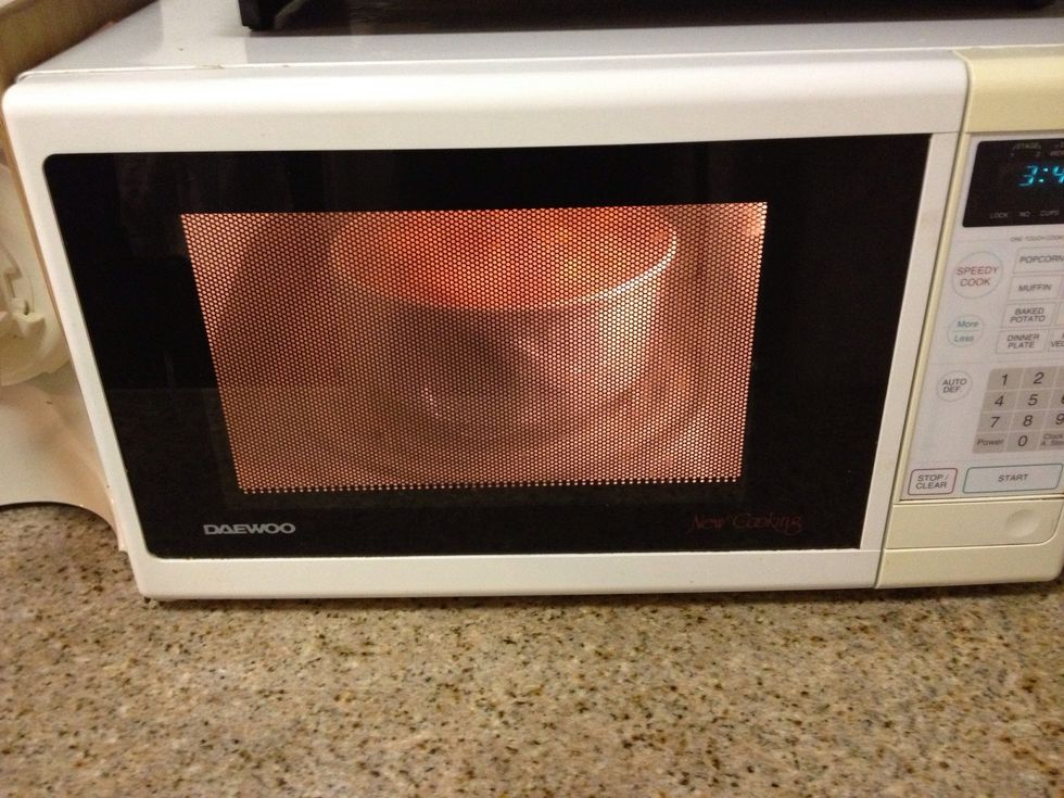 Cover with plastic wrap and microwave for 14-18 min, until knife easily penetrates it.