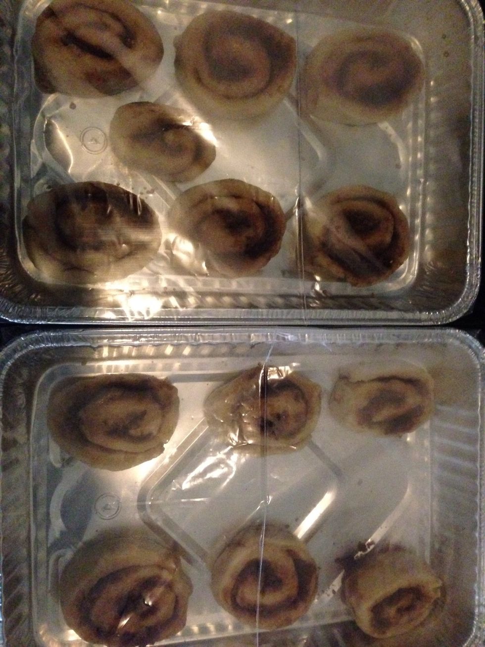 Cover with plastic wrap and place in the refrigerator to rise overnight.