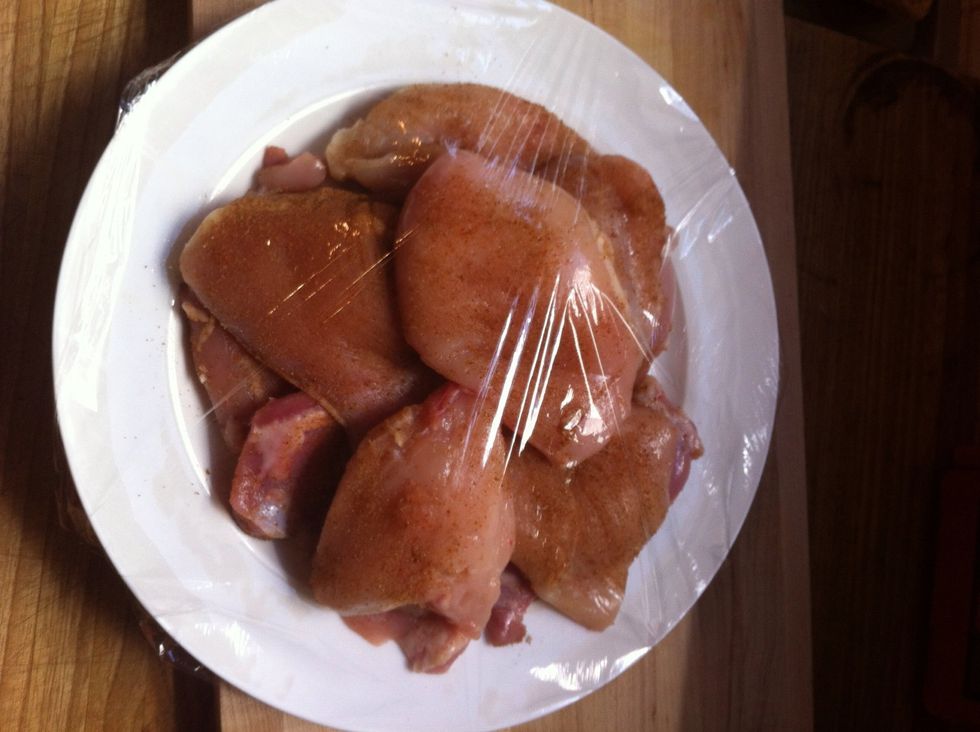 cover with plastic wrap and put into the fridge for at least 30-60 minutes. let it chillllllllll