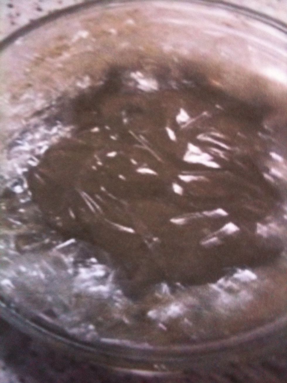 Cover with plastic wrap,then foil and let the henna cure in a warm place for 24 hours. If you have made a half batch, you may cut your cure time to 12 hours. The natural dye in the henna can release.