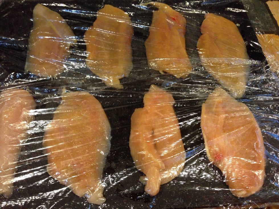 Cover with Saran Wrap