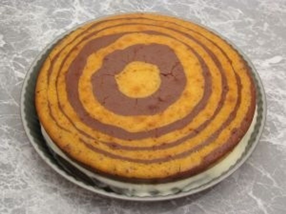 Cover with second cake.