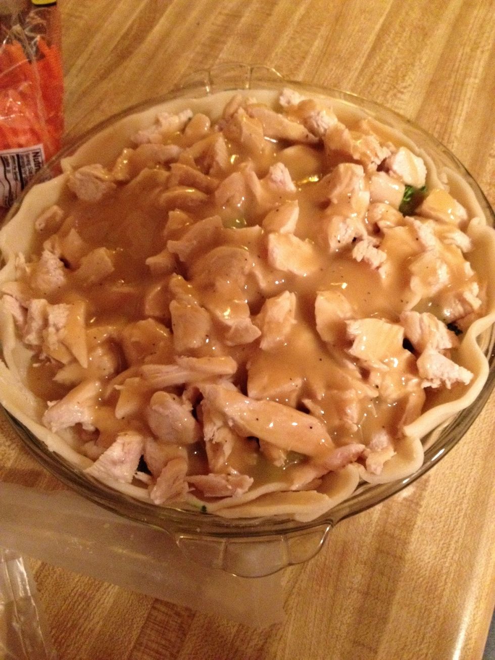 Cover with second jar of gravy.