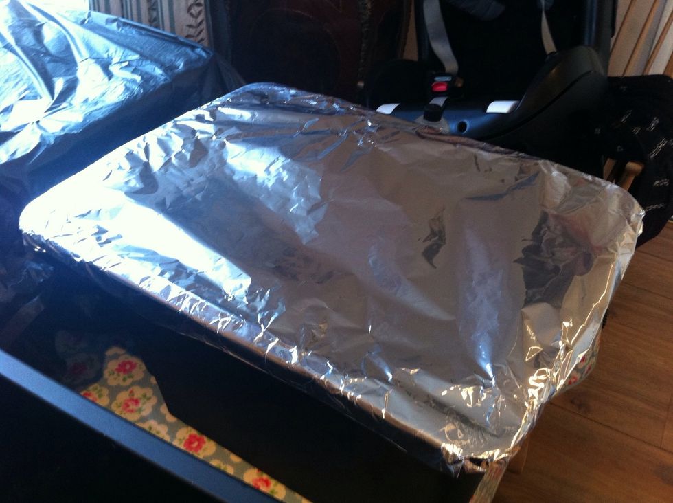 Cover with some tin foil but allow the coffee to breath for about 4hours. This will help the beans absorb the flavour.