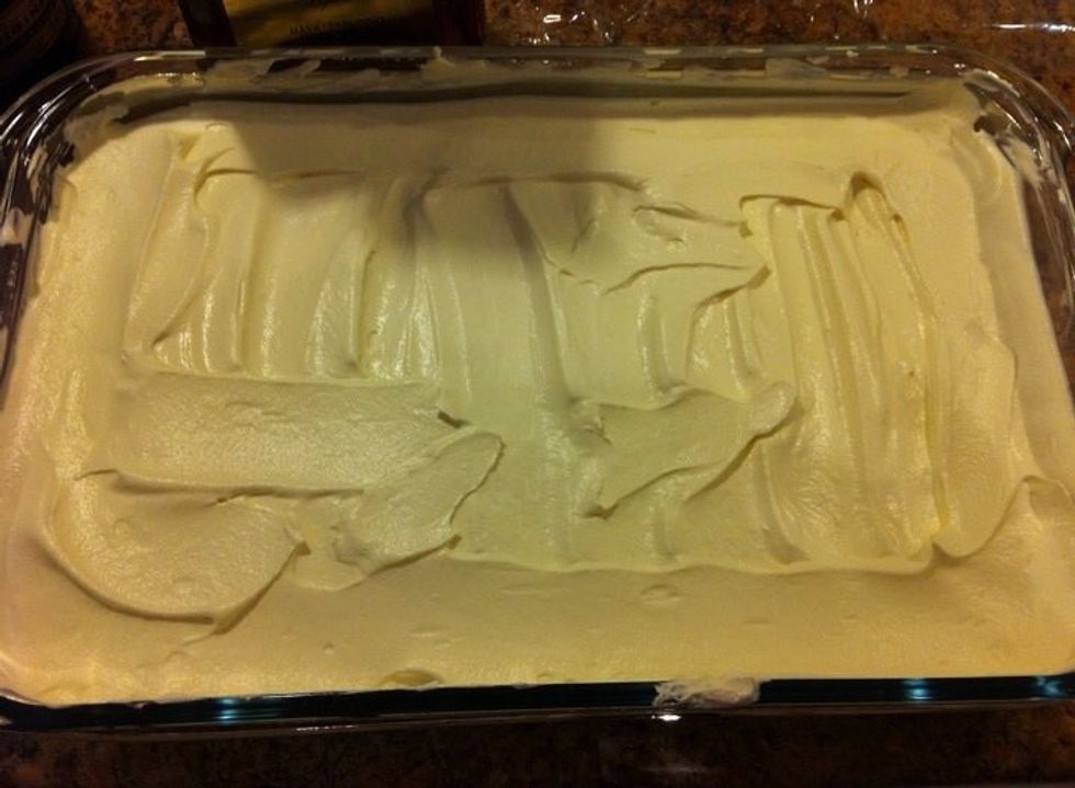 Cover with the mascarpone mix.