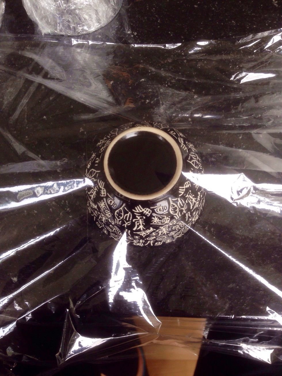 Cover your bowl/glass in foil