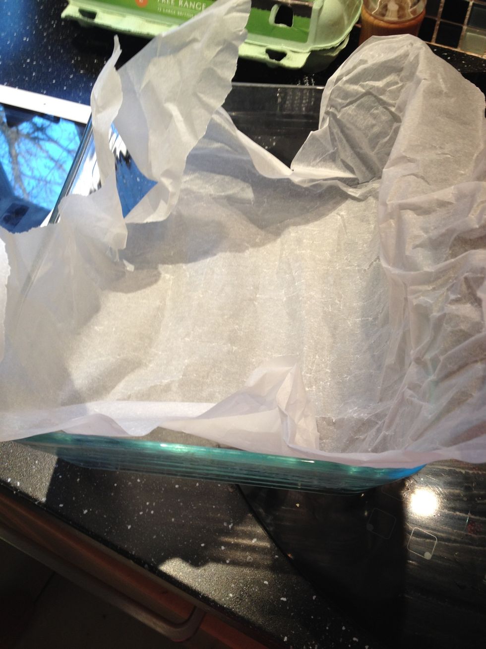 Cover your tray with baking paper