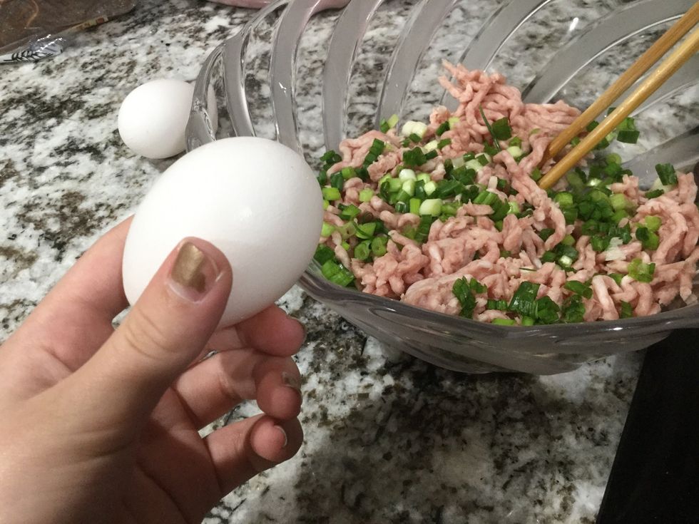 Crack the egg