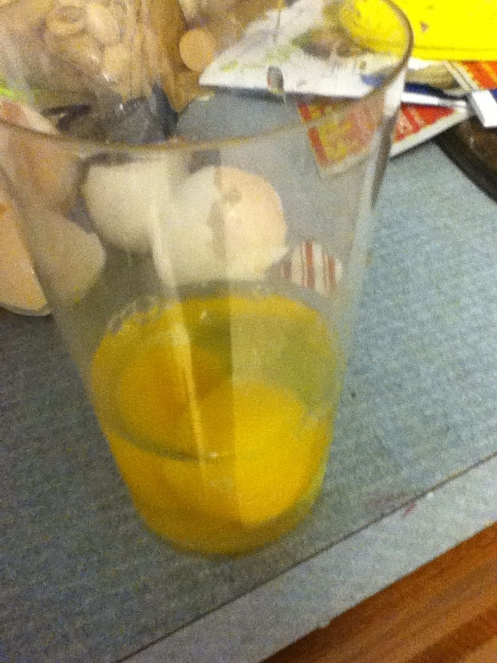 Crack them all into a cup or bowl so you don't have to stop and add.