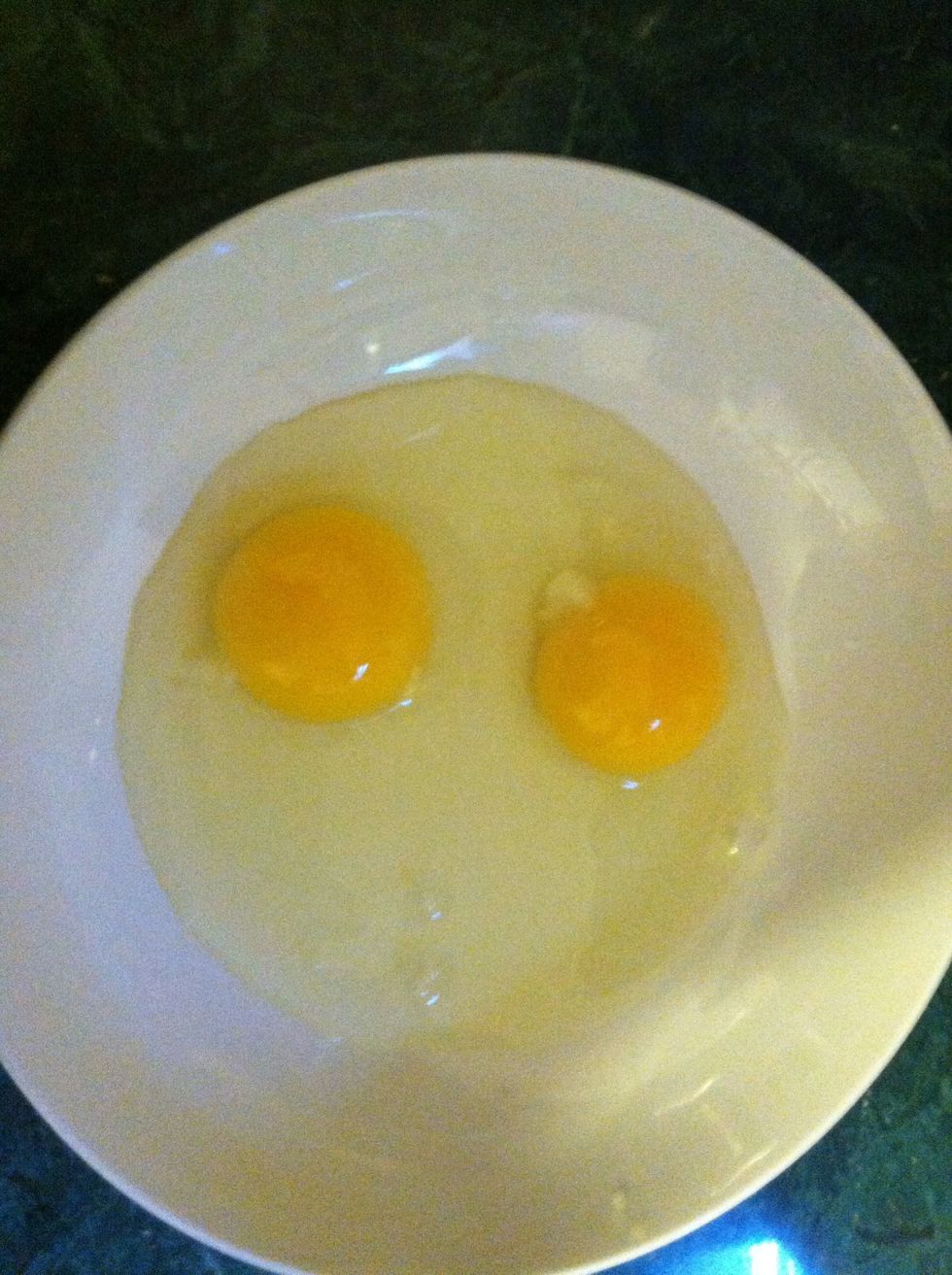 Crack your eggs into a bowl