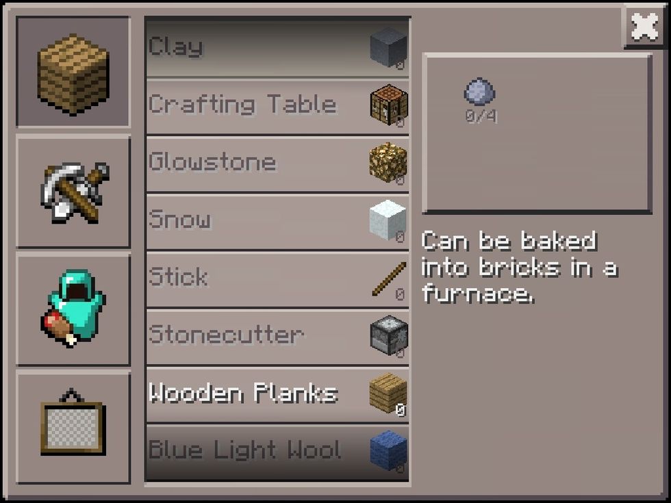 Craft sticks and a table